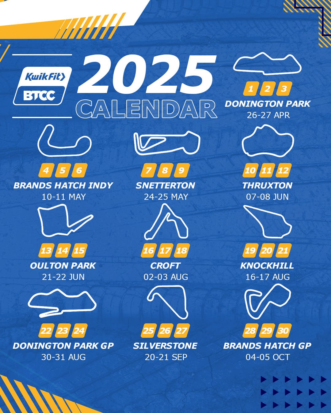 2025 BTCC Calendar Announced • BTCC