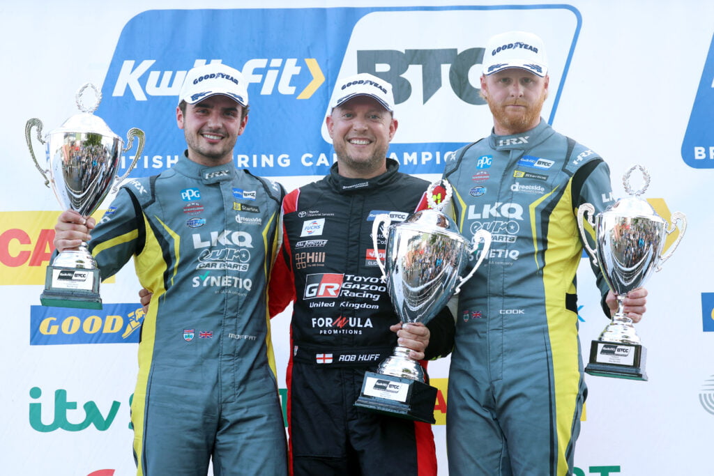 Podium lockout for British-built Toyota Corolla GR Sport as Huff heads historic 1-2-3