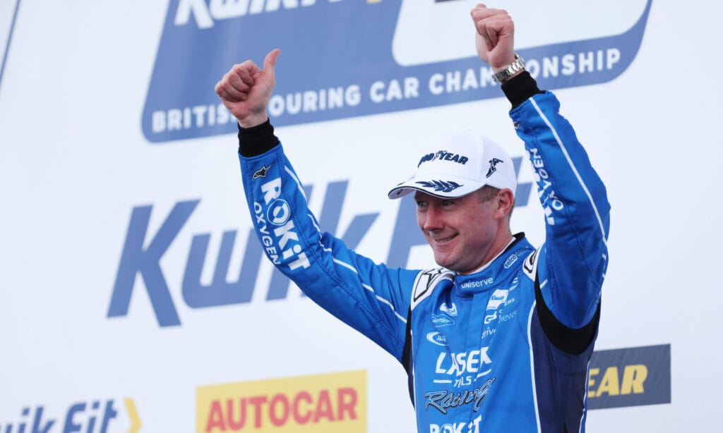 Laser Tools Racing with MB Motorsport on the podium at BTCC season opener